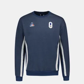 2421347-EFRO 24 Crew Sweat DOT M insignia blue | Sweat officiel des athlètes Équipe de France Homme