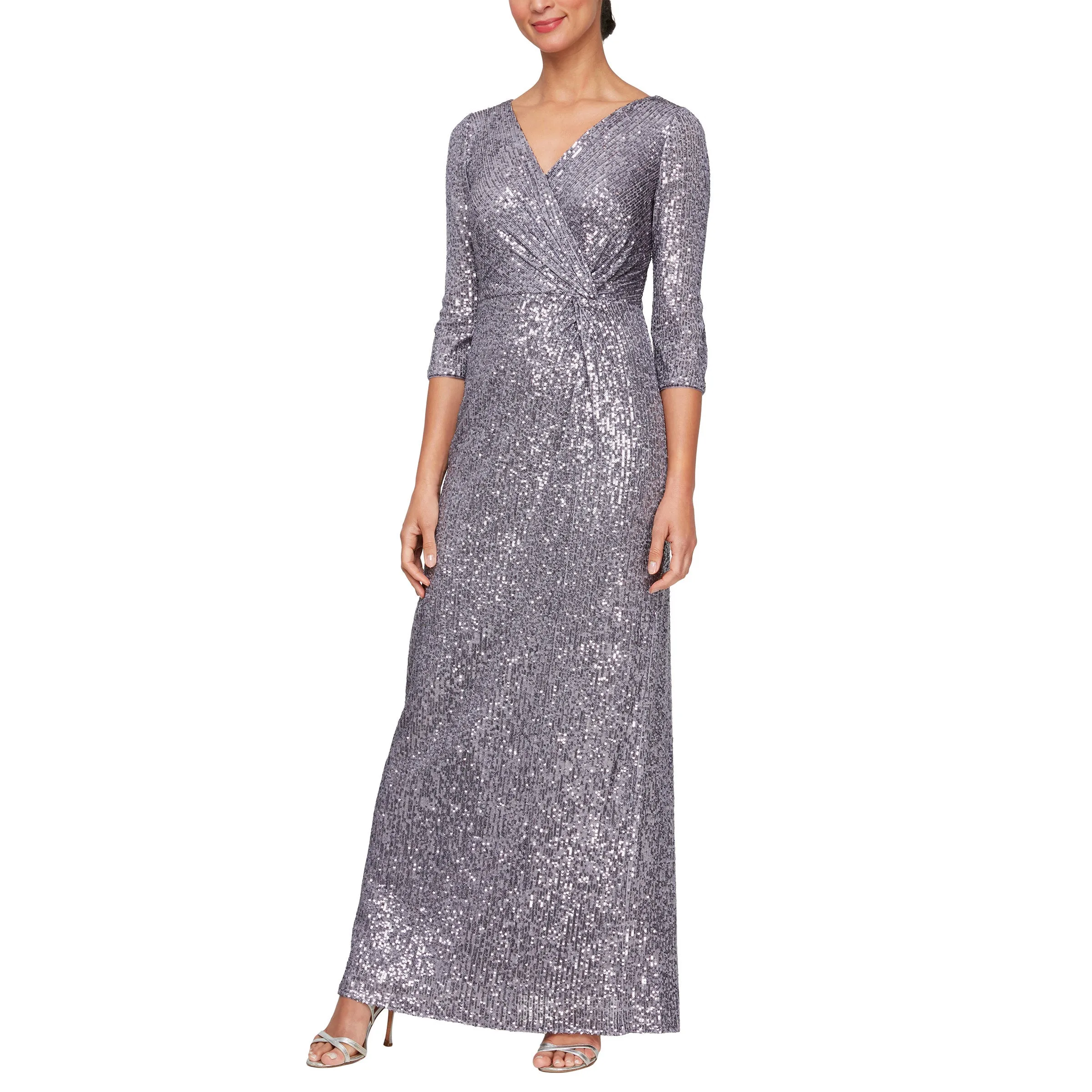 Alex Evenings 8196646 Sequin Long Formal Dress