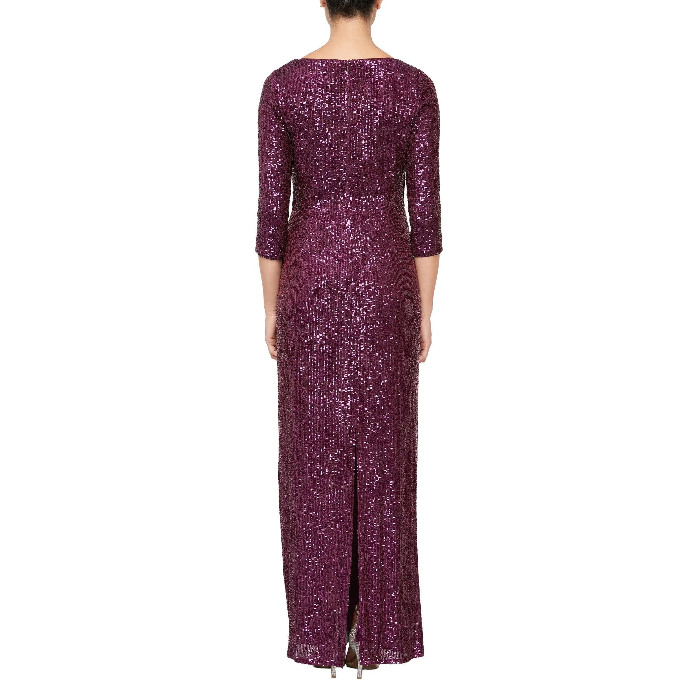 Alex Evenings 8196646 Sequin Long Formal Dress