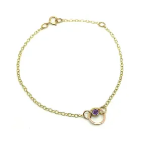 Antique Victorian Amethyst 9ct Gold Bracelet