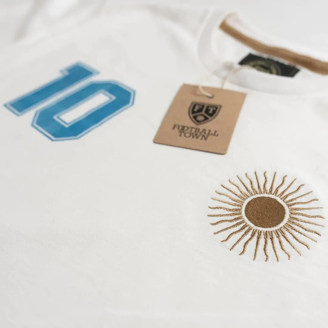 Argentina "El Sol 10" Soccer-Inspired Retro Tee