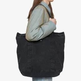 Aviation Tote Real Black Chain Twill