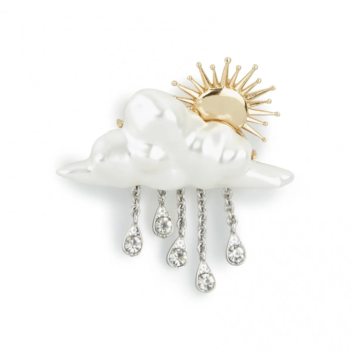 BS Cloud Drop Brooch