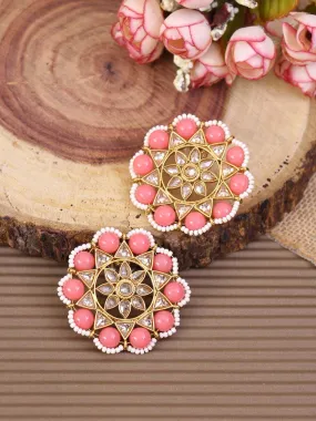 Coral Tajkumari Studs