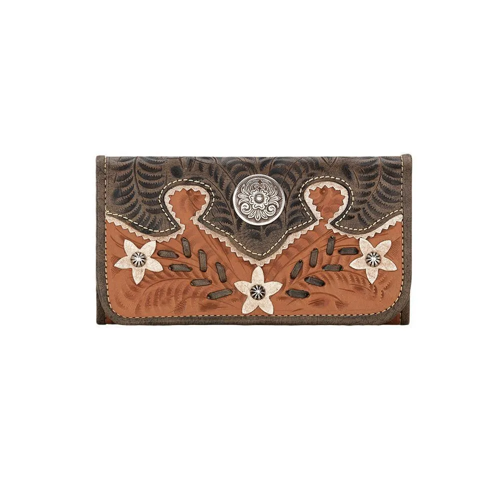 Desert Wildflower Ladies Tri-Fold Wallet