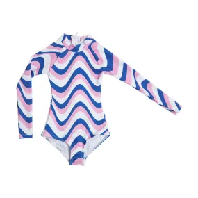 Girls Long Sleeve - Retro Stripes | Candy