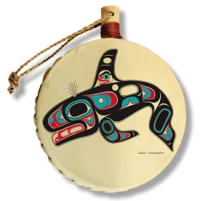 Killer Whale - Holiday Drum Ornament