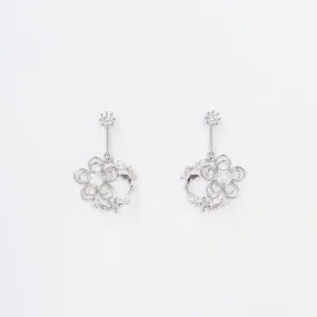 Silver Daphne Earrings