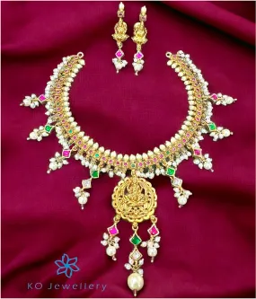 The Chitralekha Lakshmi Silver Necklace & Earrings